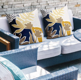 Ravel Botanical Reversible Indoor/Outdoor Square Pillow