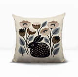 Rayo Rabbit Reversible Indoor/Outdoor Square Pillow