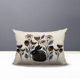 Rayo Rabbit Reversible Indoor/Outdoor Lumbar Pillow in Beige - Size 25x18