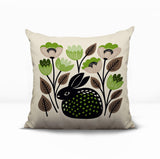 Rayo Rabbit Reversible Indoor/Outdoor Square Pillow