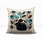 Rayo Rabbit Reversible Indoor/Outdoor Square Pillow