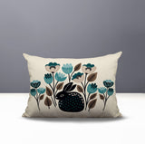 Rayo Rabbit Reversible Indoor/Outdoor Lumbar Pillow in Emerald - Size 25x18