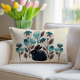 Rayo Rabbit Reversible Indoor/Outdoor Square Pillow