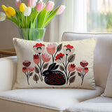 Rayo Rabbit Reversible Indoor/Outdoor Lumbar Pillow