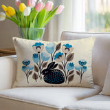 Rayo Rabbit Reversible Indoor/Outdoor Lumbar Pillow