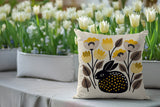 Rayo Rabbit Reversible Indoor/Outdoor Square Pillow in Yellow - Size 20x20