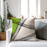 Realo Abstract Spun Polyester Square Indoor/Outdoor Throw Pillow