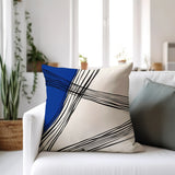 Realo Abstract Spun Polyester Square Indoor/Outdoor Throw Pillow