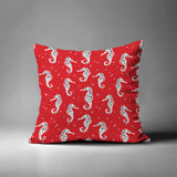 Barnon Seahorse Square Indoor/Outdoor Throw Pillow