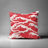 Copley Ocean Waves Square Indoor/Outdoor Throw Pillow