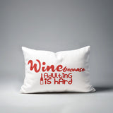 Davey Wine Lumbar Indoor/Outdoor Throw Pillow