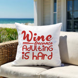 Davey Textual Reversible Indoor/Outdoor Square Pillow