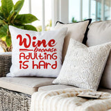Davey Wine Lumbar Indoor/Outdoor Throw Pillow