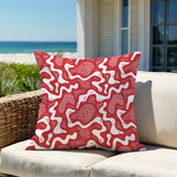 Dominique Coral Reefs Lumbar Indoor/Outdoor Throw Pillow