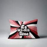 Downton It's Wine Lumbar Indoor/Outdoor Throw Pillow
