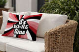 Downton It's Wine Lumbar Indoor/Outdoor Throw Pillow