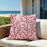 Fischer Coral Reefs Square Indoor/Outdoor Throw Pillow