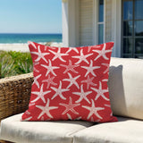 Fletcher Star Fish Square Indoor/Outdoor Throw Pillow