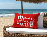 Fulham Mama Needs Lumbar Indoor/Outdoor Throw Pillow