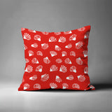 Hahn Sea Shells Square Indoor/Outdoor Throw Pillow