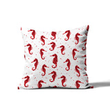 Hemmings Seahorse Square Indoor/Outdoor Throw Pillow