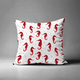 Hemmings Seahorse Square Indoor/Outdoor Throw Pillow