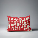 Hyatt Wine And Lumbar Indoor/Outdoor Throw Pillow
