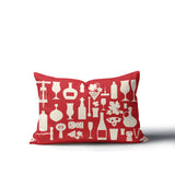 Hyatt Wine And Lumbar Indoor/Outdoor Throw Pillow