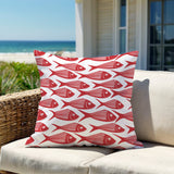 Kieran Fish Square Indoor/Outdoor Throw Pillow