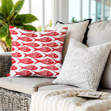 Kieran Fish Square Indoor/Outdoor Throw Pillow