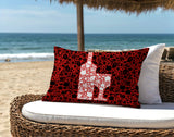 Lakefield Wine Bottle Lumbar Indoor/Outdoor Throw Pillow