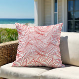 Madden Ocean Waves Square Indoor/Outdoor Throw Pillow