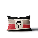 Molsley Wine Bottle Lumbar Indoor/Outdoor Throw Pillow