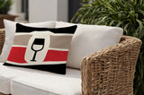 Molsley Wine Bottle Lumbar Indoor/Outdoor Throw Pillow