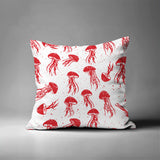 Octavian Jellyfish Square Indoor/Outdoor Throw Pillow