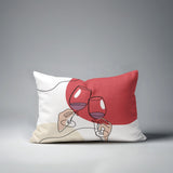 Penny Two Hands Lumbar Indoor/Outdoor Throw Pillow