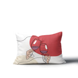 Penny Two Hands Lumbar Indoor/Outdoor Throw Pillow