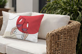 Penny Two Hands Lumbar Indoor/Outdoor Throw Pillow