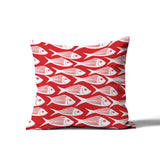 Queeston Fish Square Indoor/Outdoor Throw Pillow