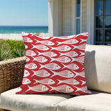 Queeston Fish Square Indoor/Outdoor Throw Pillow