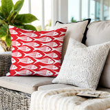 Queeston Fish Square Indoor/Outdoor Throw Pillow