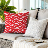 Richardson Ocean Waves Square Indoor/Outdoor Throw Pillow