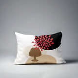 Savon Wine Glass Lumbar Indoor/Outdoor Throw Pillow