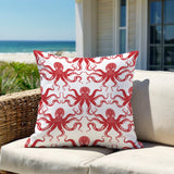 Shirley Octopus Square Indoor/Outdoor Throw Pillow