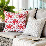 Shirley Octopus Square Indoor/Outdoor Throw Pillow