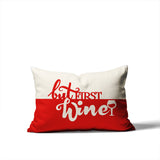 Stevenson But First Lumbar Indoor/Outdoor Throw Pillow
