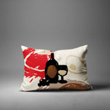 Tate Wine Bottle Lumbar Indoor/Outdoor Throw Pillow