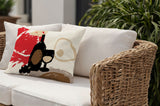 Tate Wine Bottle Lumbar Indoor/Outdoor Throw Pillow