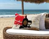 Tate Wine Bottle Lumbar Indoor/Outdoor Throw Pillow