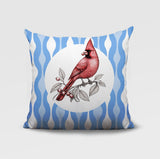Red Cardinal Indoor/Outdoor Reversible Square Pillow